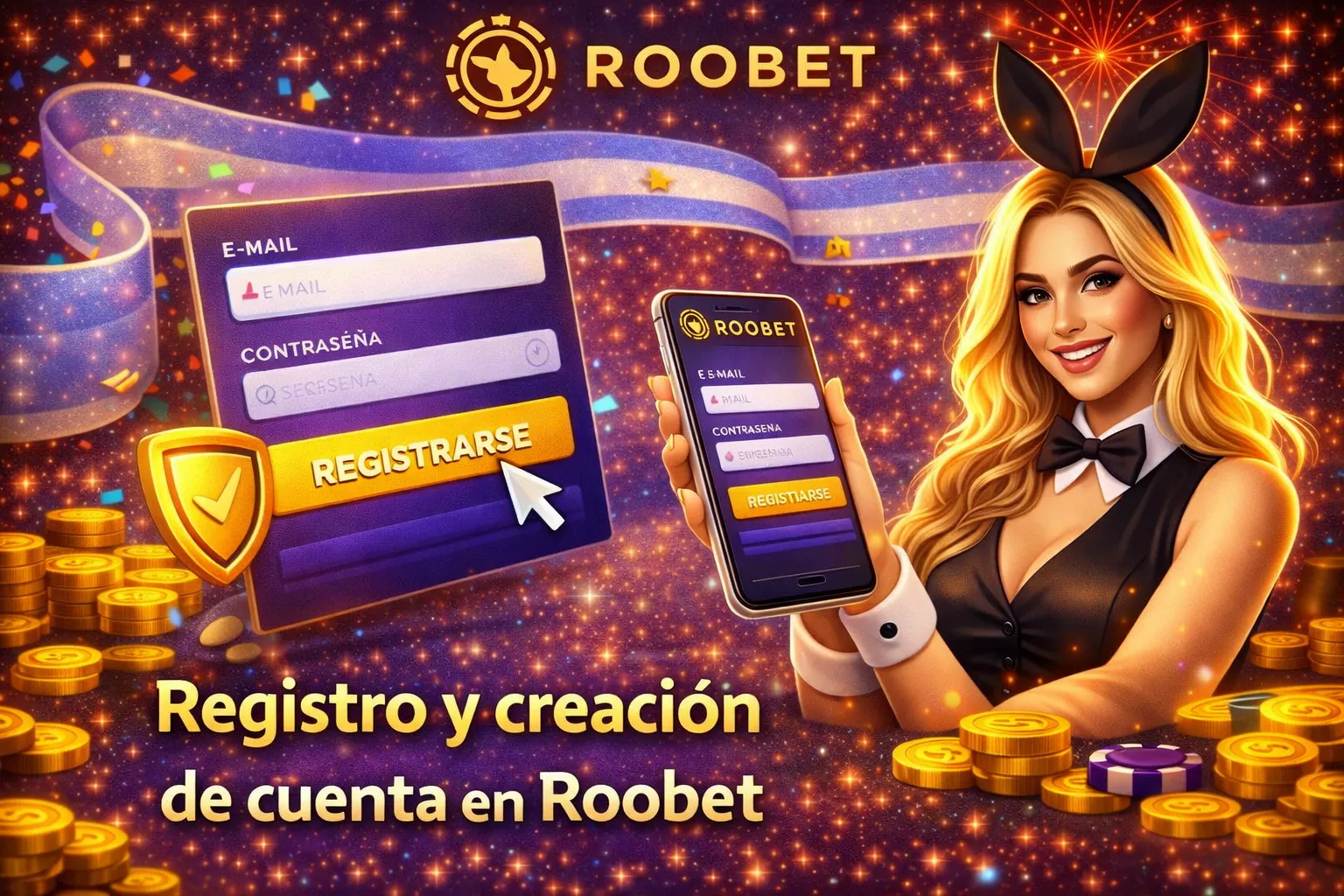 Registro y creación de cuenta en Roobet